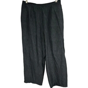 Garnet Hill silk animal print flowy pants size 16